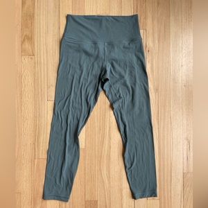 Lululemon High Rise Align 28” Blue/Green Size 8